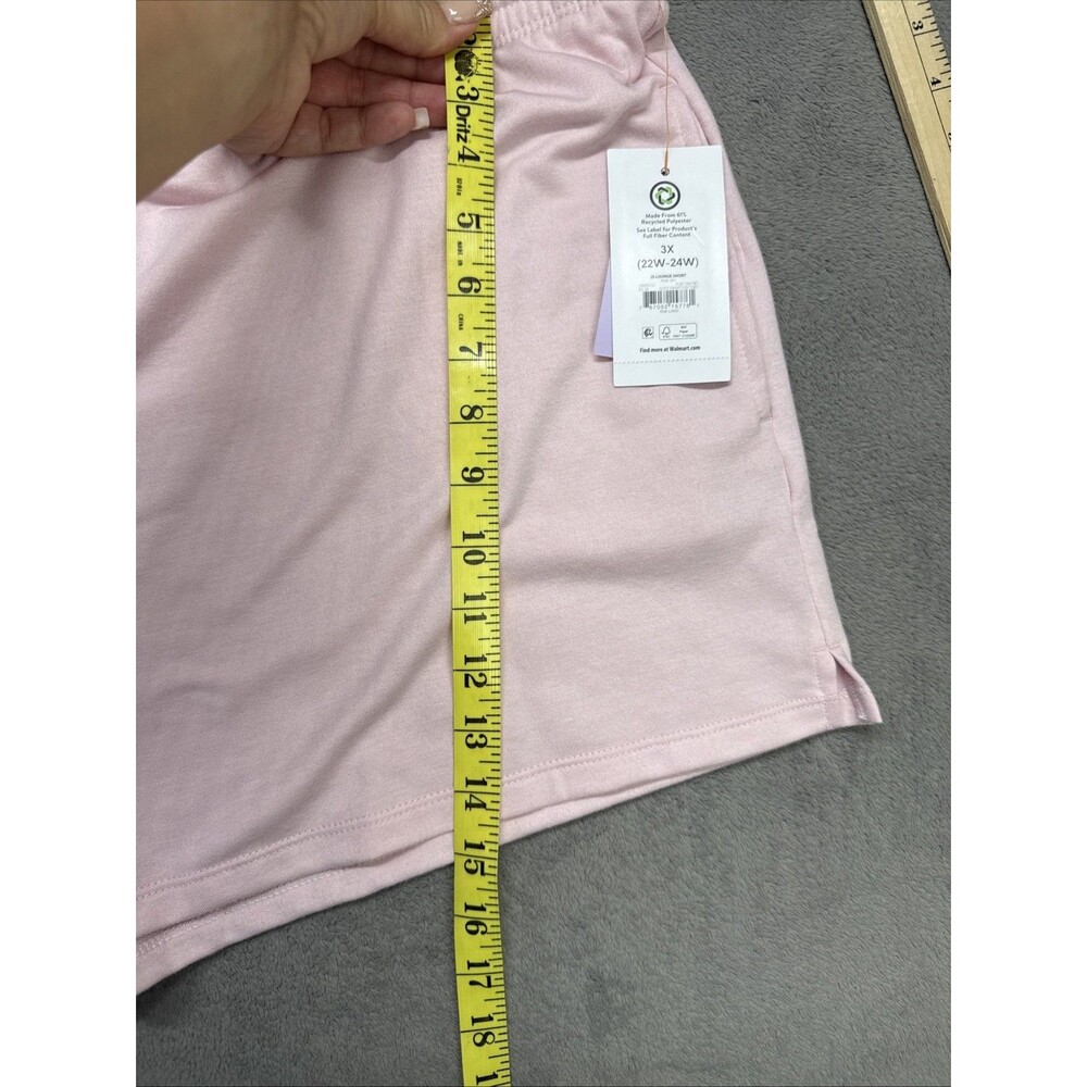 Joyspun Women’s Pink Lounge Sleep Shorts Drawstring Pockets 3X (22W-24W) - Picture 6 of 11